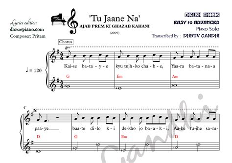 tu jaane na chords|tu jaane na chords and lyrics.